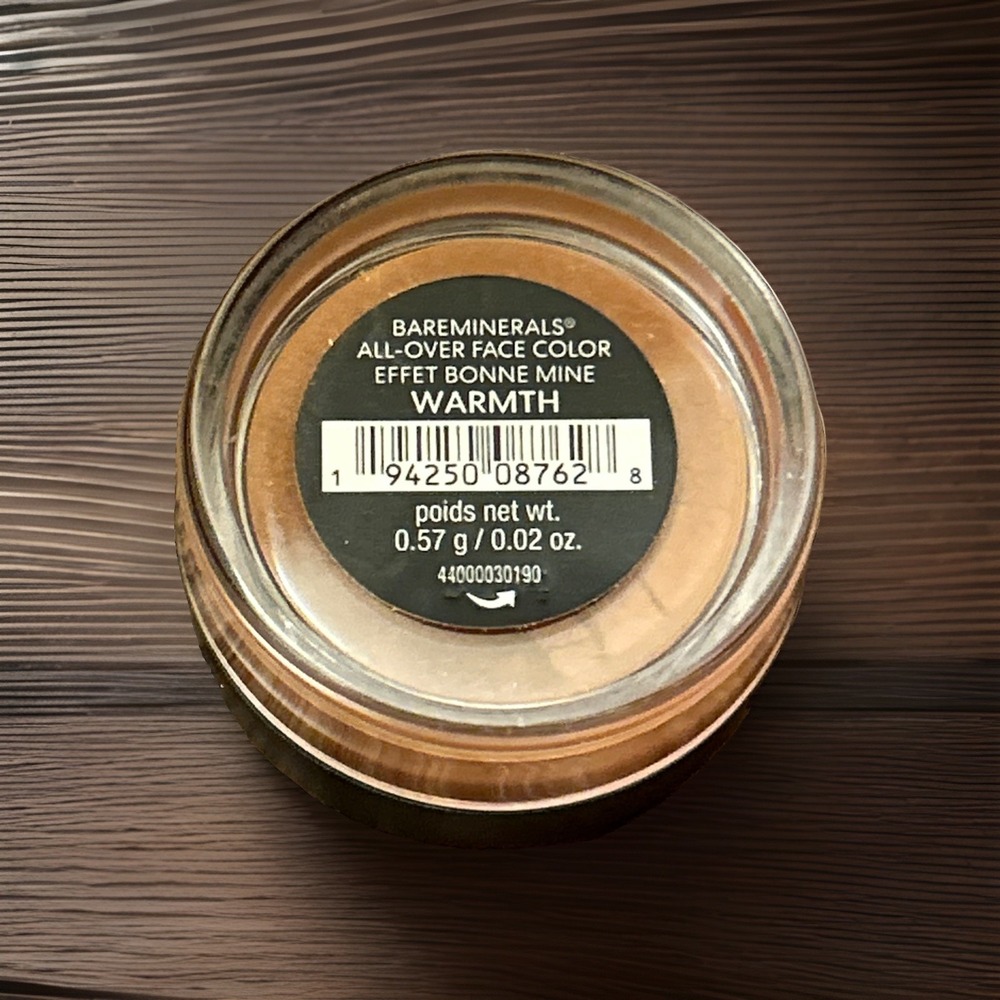 BareMinerals * WARMTH* All Over Face Color Bronzer .02oz/.57g NEW Sealed Travel - Picture 3 of 4